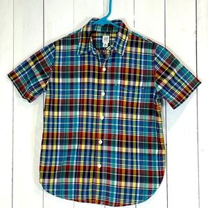 Multi colored plaid Gap kids button down shirt